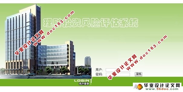 理财投资风险评估系统的设计与实现(JSP,MySQL)