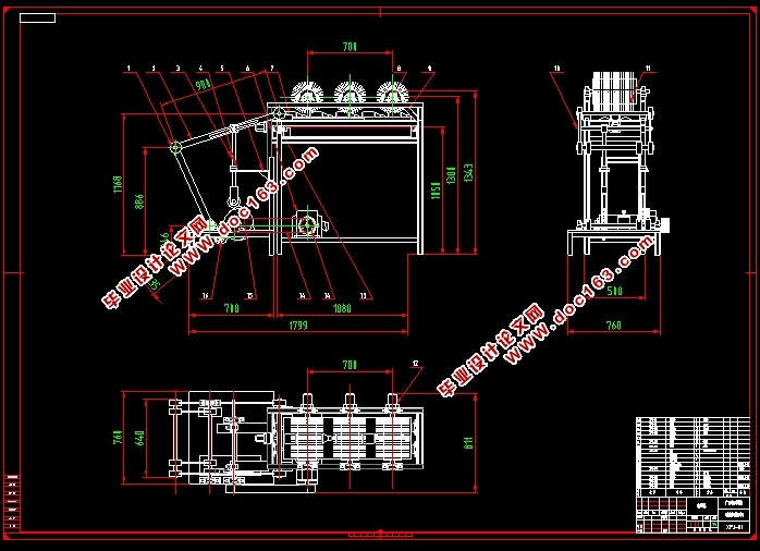 啤酒瓶洗瓶机的设计(含CAD零件装配图,SolidWorks三维造型)