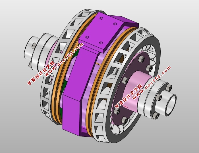 汽车缓速器的设计(含CAD零件装配图,SolidWorks三维造型)