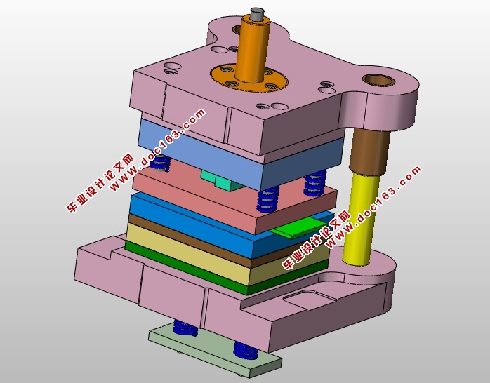 安全挂钩冲压模具设计(含CAD零件装配图,SolidWorks三维造型)