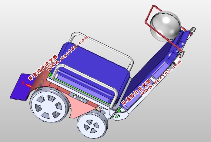 带头罩躺椅的设计(含CAD零件装配图,SolidWorks,IGS三维图)