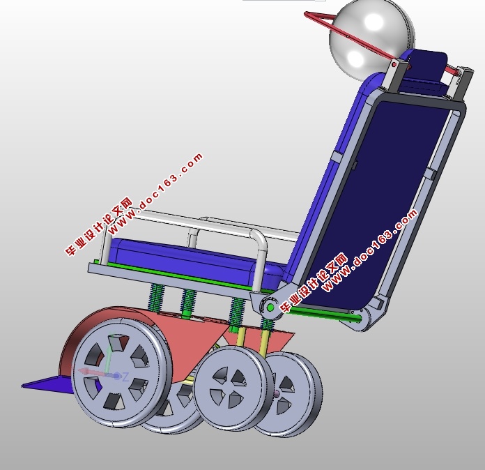 带头罩躺椅的设计(含CAD零件装配图,SolidWorks,IGS三维图)