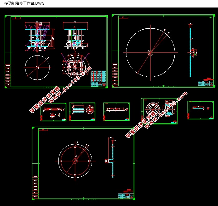多功能维修工作台的设计(含CAD零件装配图,SolidWorks,IGS三维图)