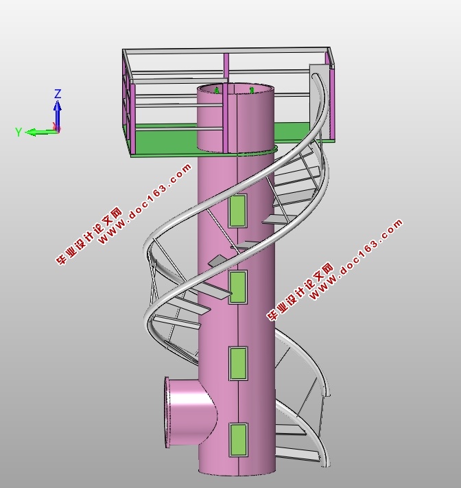 对带旋转电梯水处理装置设计(含CAD图,SolidWorks,IGS三维图)