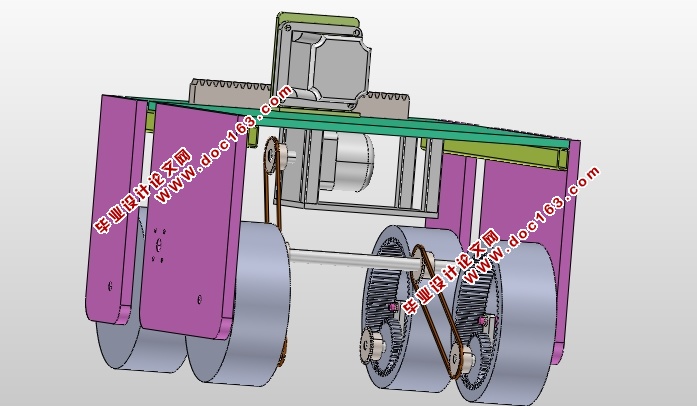 单自由度越障机器人设计(含CAD图,SolidWorks,IGS三维图)