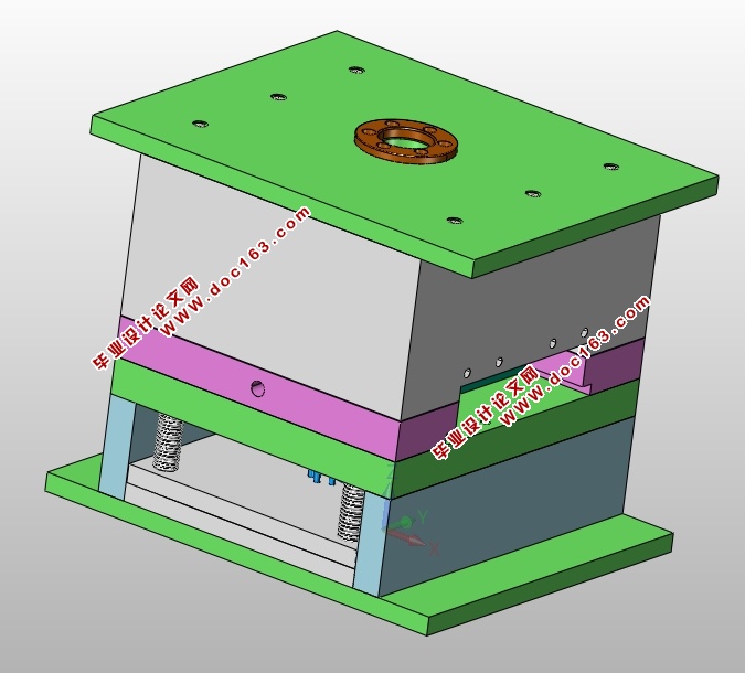 空气清新剂盒子注塑模具设计(含CAD图,SolidWorks,IGS三维图)