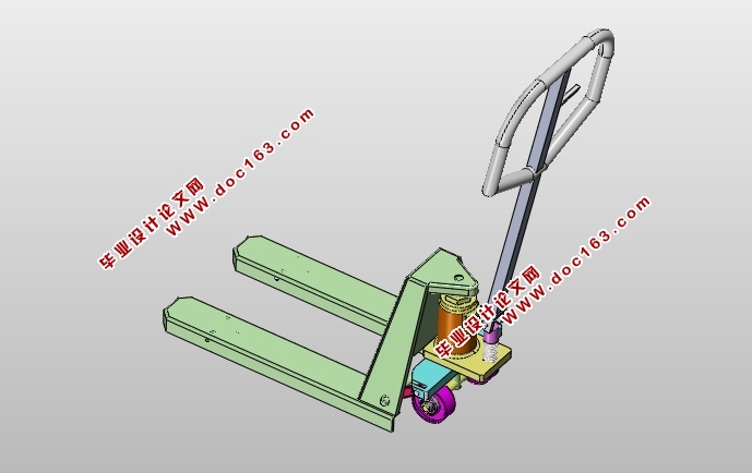 手动液压车设计(含CAD图,SolidWorks三维图)