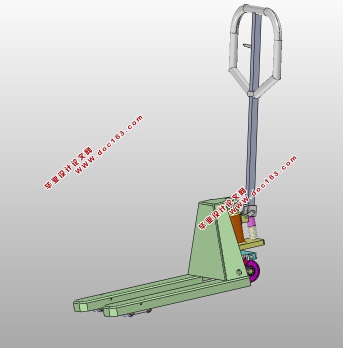 手动液压车设计(含CAD图,SolidWorks三维图)