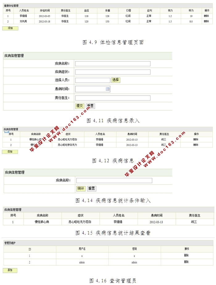 电子健康档案管理系统的设计与实现(SSH,SQLServer)