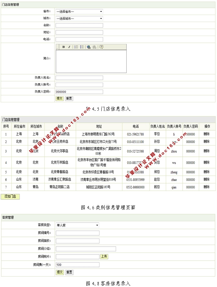 连锁商务酒店客房管理系统的设计与实现(JSP,MySQL)