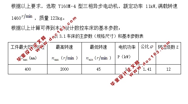 数控机床主轴传动系统设计(含CAD零件装配图)