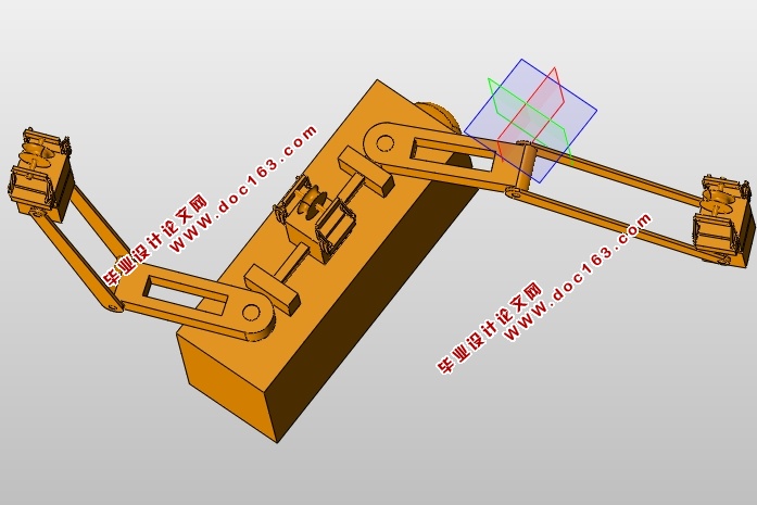 高压输电线巡检机器人机械设计(含CAD图,UG三维图,三维动画)