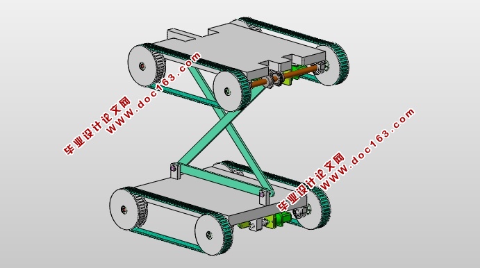 反平行四边形轮式移动机器人的设计(含CAD图,SolidWorks三维图)