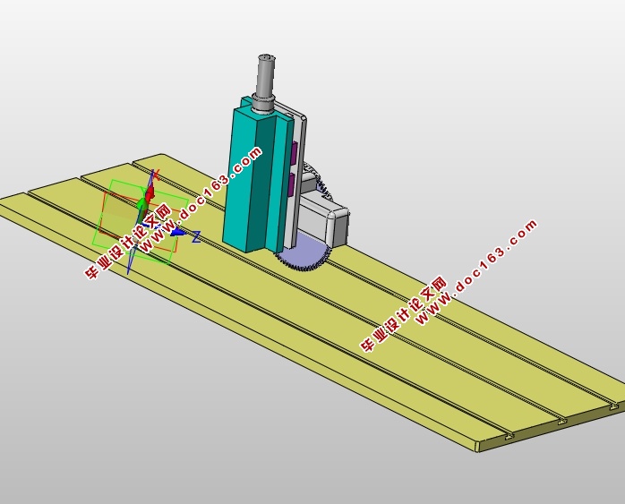 异型石材加工中心工作头部件的设计(含CAD图,SolidWorks三维图)