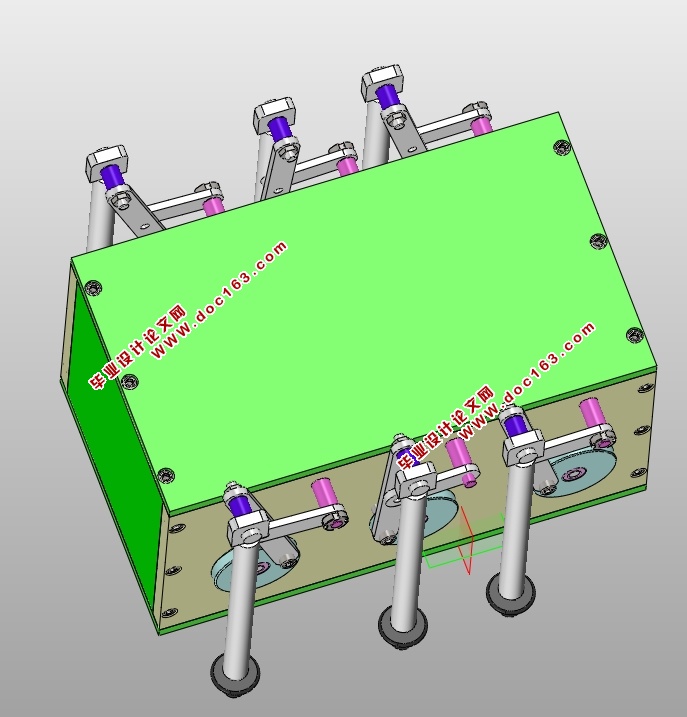 微小型步行四杆机构的设计(含CAD零件装配图,SolidWorks三维图)
