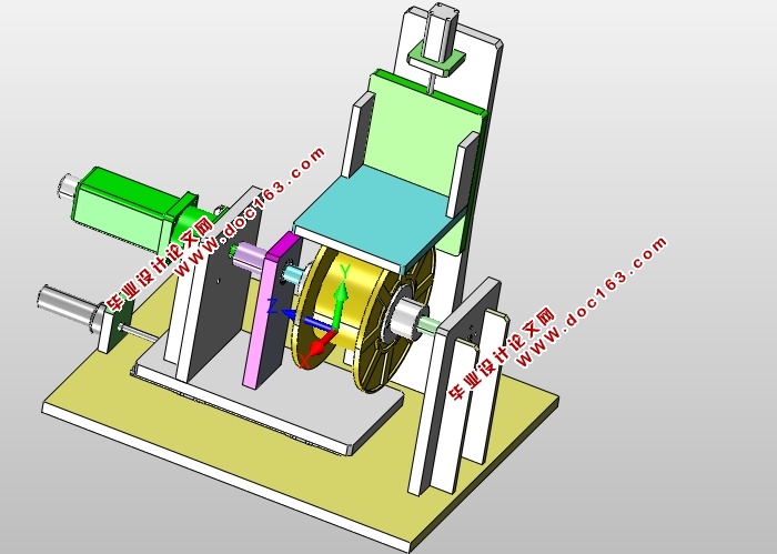 工字轮自动校正机设计(含CAD零件装配图,SolidWorks,IGS,STEP三维图)