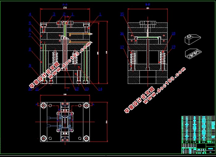 机器人足部零件塑料模具设计(含CAD零件装配图,SolidWorks,IGS三维图)