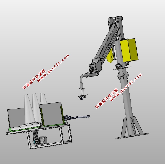 路锥自动装车摆放装置设计(含CAD零件装配图,SolidWorks,STEP三维图)