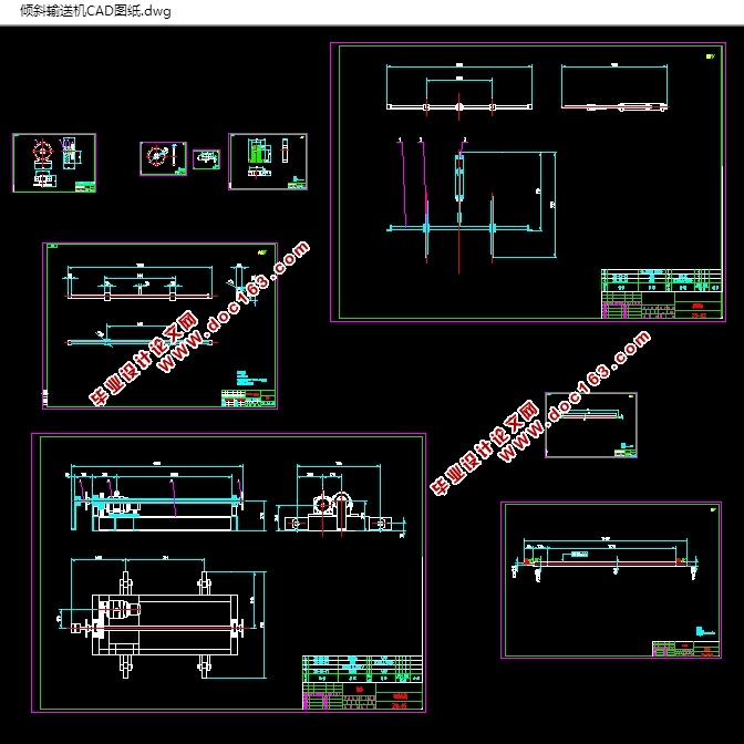电铅阴极制造倾斜输送机设计(含CAD图,SolidWorks,STEP三维图)