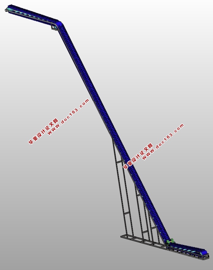 波状挡边带式输送机设计(含CAD零件装配图,SolidWorks,IGS,STEP三维)