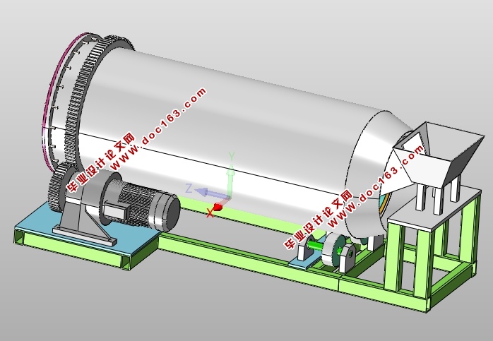 大豆滚筒清选机传动结构设计(含CAD零件装配图,SolidWorks,IGS三维图)
