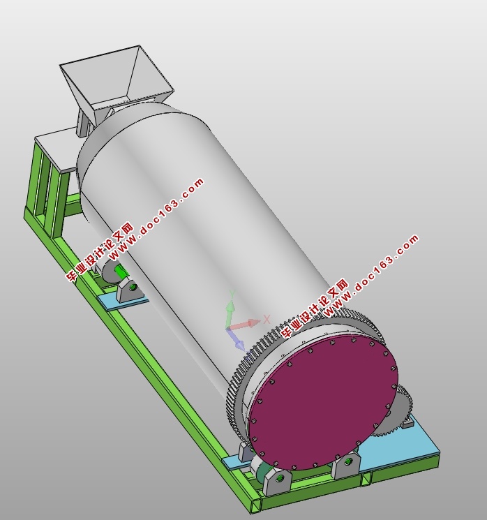 大豆滚筒清选机传动结构设计(含CAD零件装配图,SolidWorks,IGS三维图)
