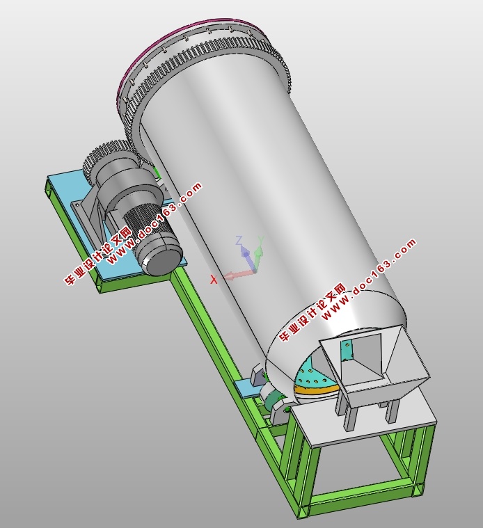 大豆滚筒清选机传动结构设计(含CAD零件装配图,SolidWorks,IGS三维图)