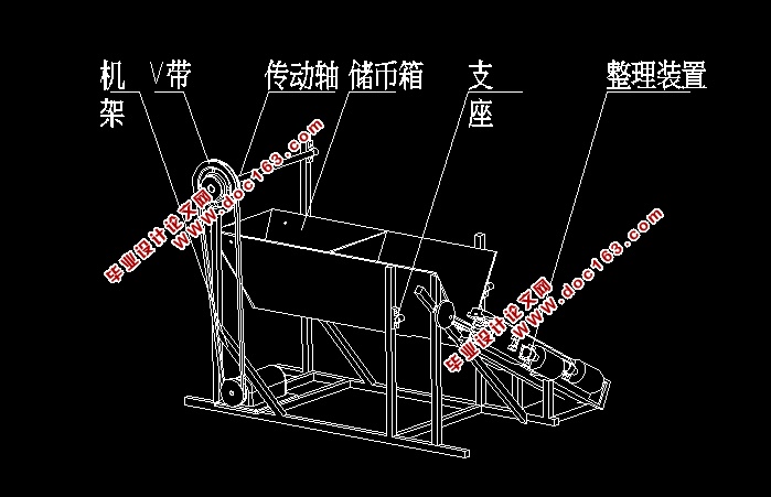 纸币整理机构的设计(含CAD图)