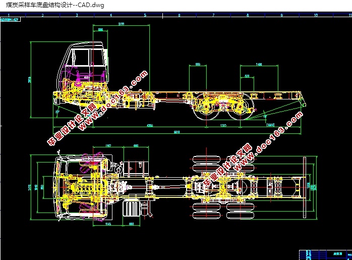 煤炭采样车底盘结构的设计(含CAD零件装配图,SolidWorks三维图)