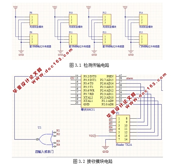 基于C51单片机家用防盗报警系统的设计(附电路原理图,主程序)