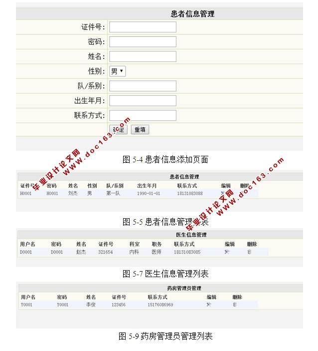 部队院校医疗管理系统的设计与实现