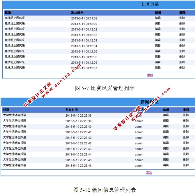 高校运动会管理系统的设计与实现(ASP.NET,SQL)