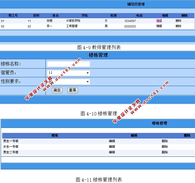 高校宿舍管理系统的设计与实现(ASP.NET,SQL)(含录像)