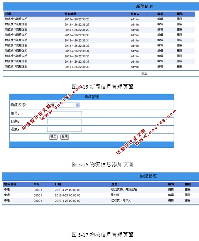 物流网站系统的设计与实现(ASP.NET,SQL)