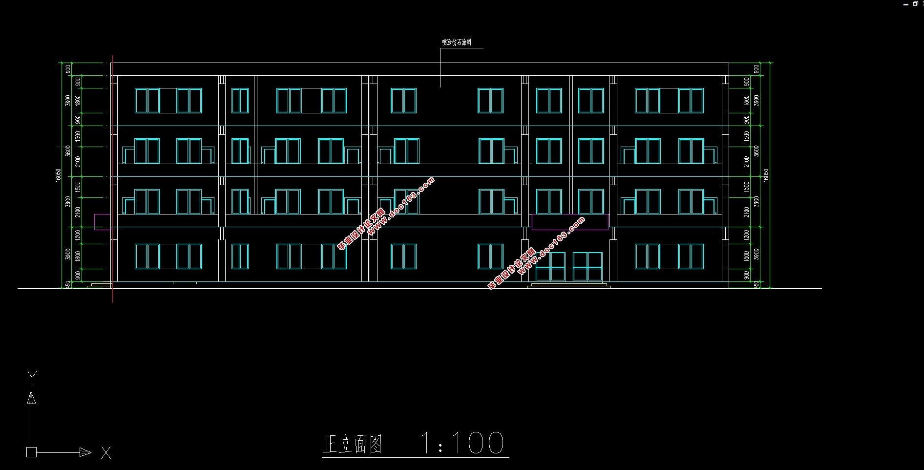四层3000平米中学教学楼投标和工程量计算(建筑图,结构图)