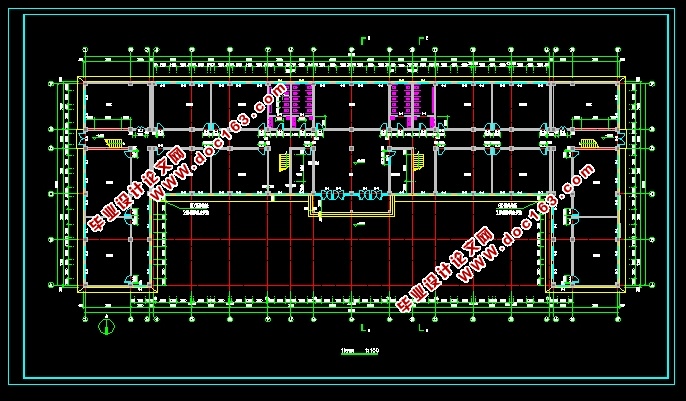 六层11016平米某研究所科研办公楼设计(建筑图,结构图)