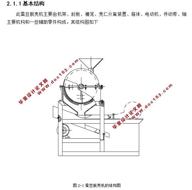蚕豆脱壳机机械结构设计(含CAD零件图装配图,Proe三维图)