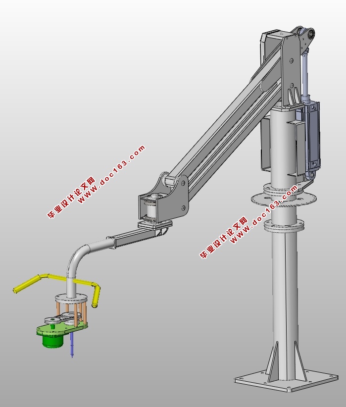 关节式钻床设计(含CAD零件装配图,SolidWorks三维图)