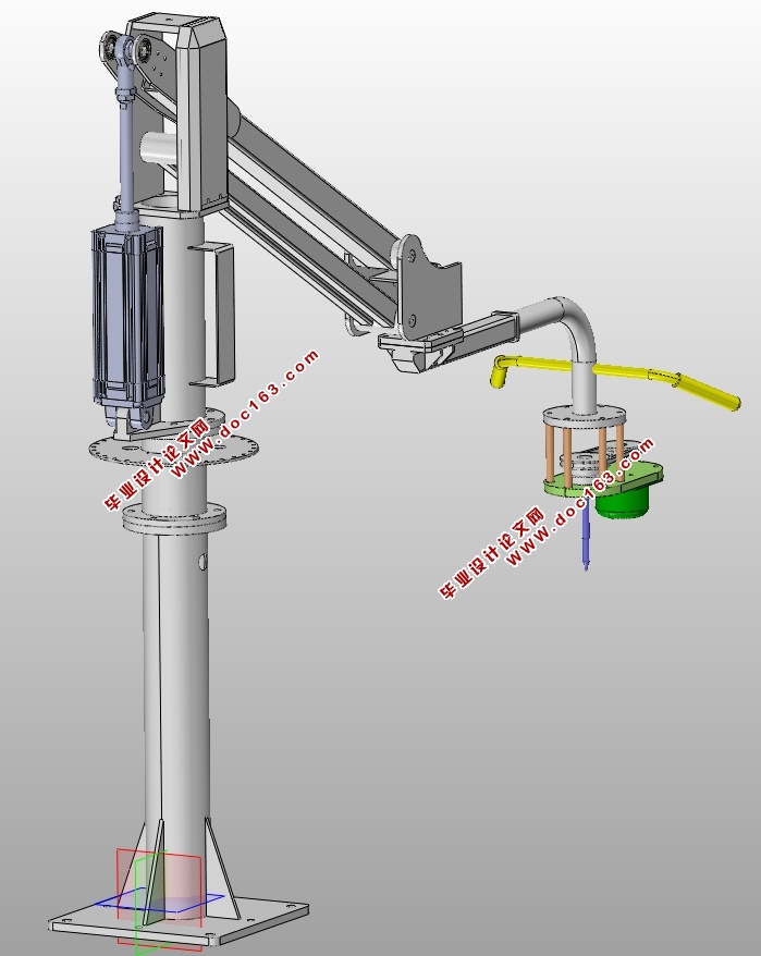 关节式钻床设计(含CAD零件装配图,SolidWorks三维图)