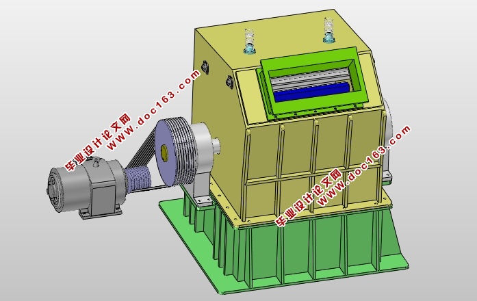 反击式破碎机的设计(含CAD零件装配图,STEP,x_t,SolidWorks三维图)