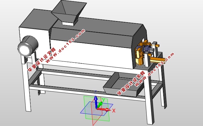 螺旋式压榨机的设计(含CAD零件装配图,IGS,SolidWorks三维图)
