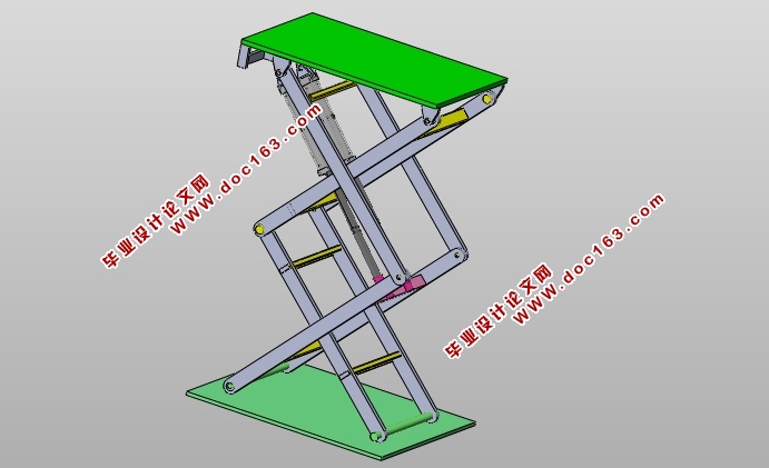 车载工作平台及液压系统设计(含CAD零件装配图,SolidWorks三维图)