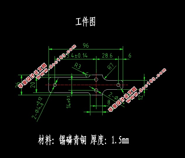 接触簧片冲裁模设计(含CAD零件装配图,STEP,SolidWorks三维图)