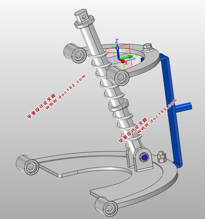 汽车双横臂独立悬架的设计(含CAD零件装配图,IGS,SolidWorks三维图)