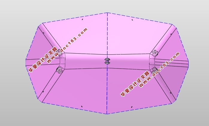 汽车遮阳伞总体设计(含CAD零件装配图,STEP,SolidWorks三维图)