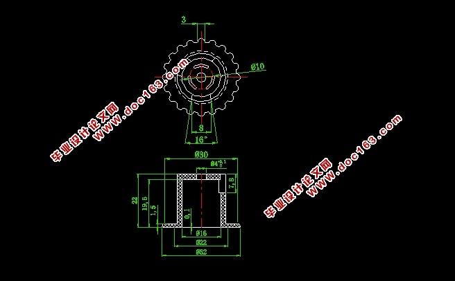 PMMA齿盘注塑模具毕业设计(含CAD零件图装配图)