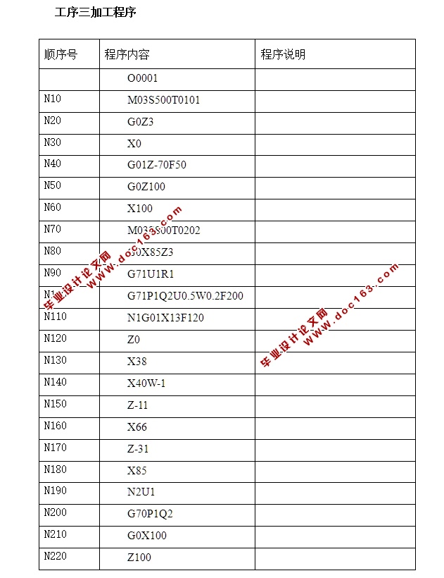 异形轴数控加工工艺课程设计(含CAD图,UG三维图,加工程序清单,刀具卡工艺卡)