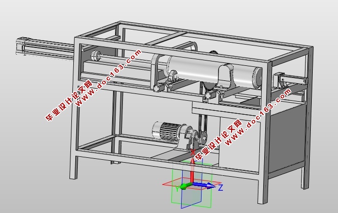 浇管切断整形机体总体设计(含CAD零件图装配图,SolidWorks,UG三维图)