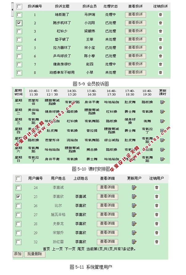 健身中心会员管理系统的设计与实现(SSH,MySQL)