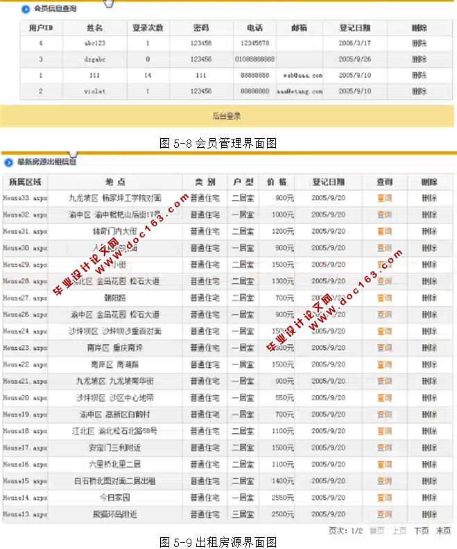 房屋中介管理系统的开发与实现(ASP.NET,SQL)